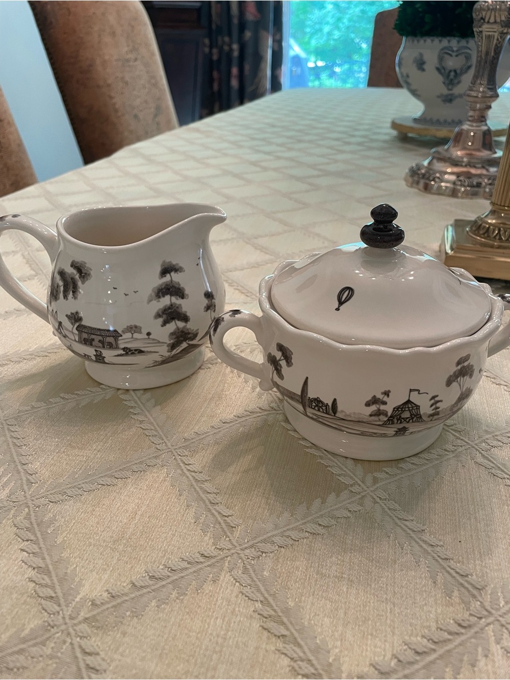 SOLD- Juliska sugar and creamer